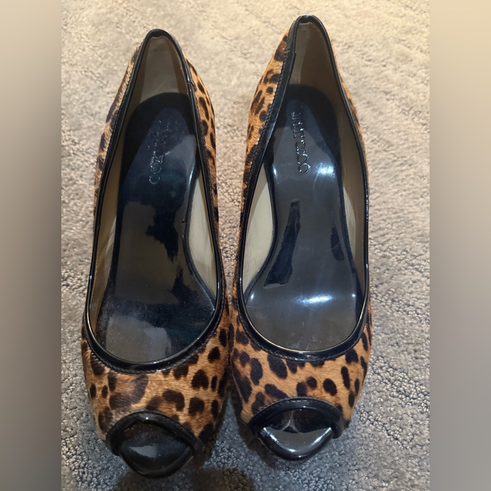 Jimmy Choo Brown and Black Heels Elegant Design